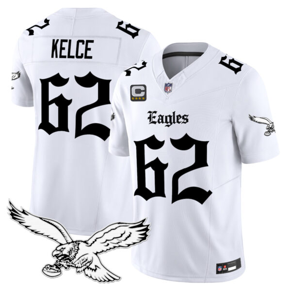 Men's Philadelphia Eagles 'Gothic Philly Edition' Vapor Limited Jersey - All Stitched - Image 14