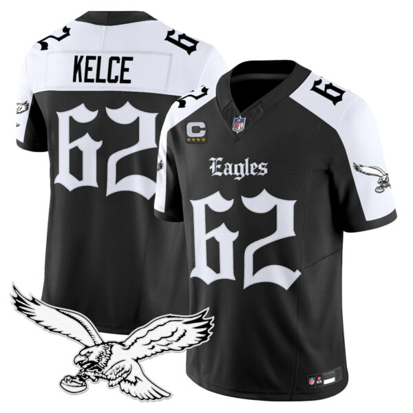 Men's Philadelphia Eagles 'Gothic Philly Edition' Vapor Limited Jersey - All Stitched - Image 24