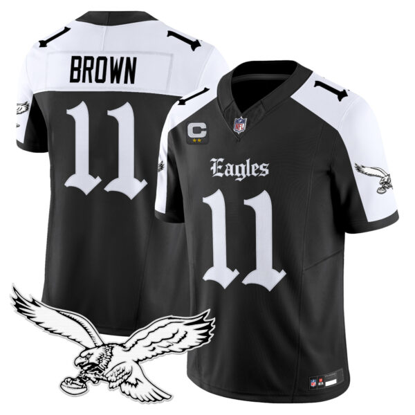 Men's Philadelphia Eagles 'Gothic Philly Edition' Vapor Limited Jersey - All Stitched - Image 29