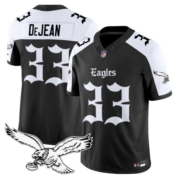 Men's Philadelphia Eagles 'Gothic Philly Edition' Vapor Limited Jersey - All Stitched - Image 30