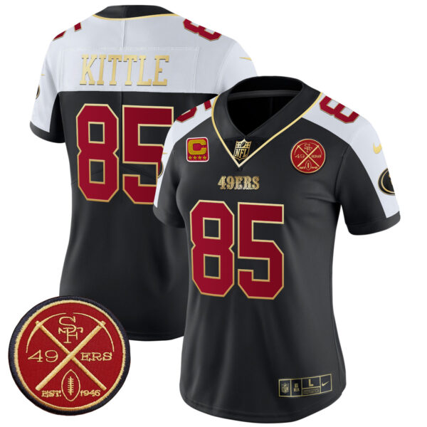 Women's San Francisco 49ers Est.1946 Patch Vapor Limited Jersey - All Stitched - Image 4