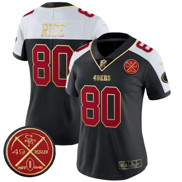 Women's San Francisco 49ers Est.1946 Patch Vapor Limited Jersey - All Stitched - Image 6