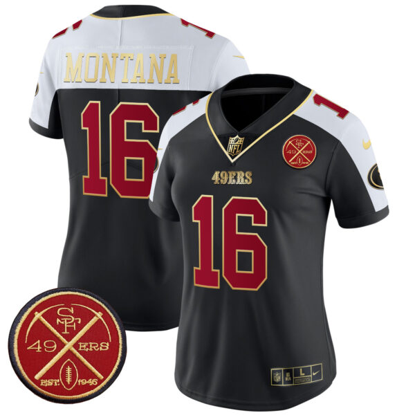 Women's San Francisco 49ers Est.1946 Patch Vapor Limited Jersey - All Stitched - Image 8
