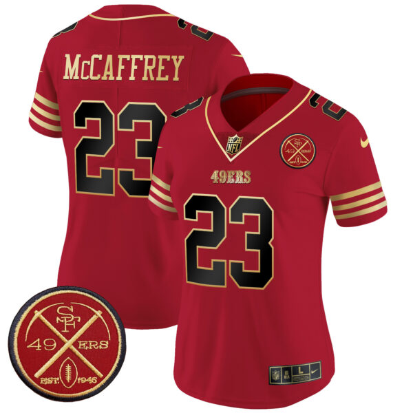 Women's San Francisco 49ers Est.1946 Patch Vapor Limited Jersey - All Stitched - Image 11
