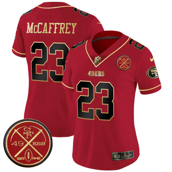 Women's San Francisco 49ers Est.1946 Patch Vapor Limited Jersey - All Stitched - Image 21