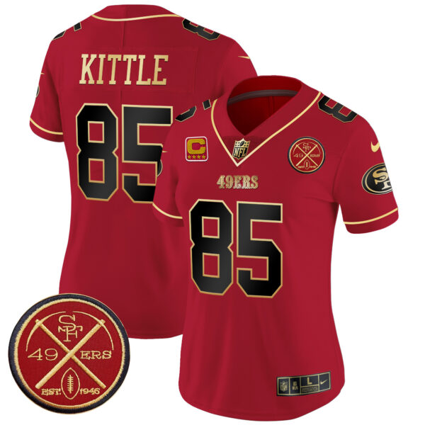 Women's San Francisco 49ers Est.1946 Patch Vapor Limited Jersey - All Stitched - Image 24