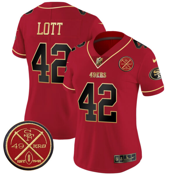 Women's San Francisco 49ers Est.1946 Patch Vapor Limited Jersey - All Stitched - Image 29