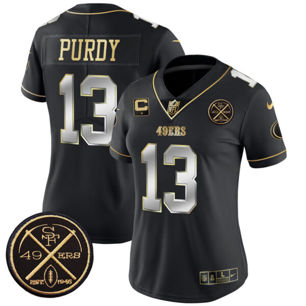 Women's San Francisco 49ers Est.1946 Patch Vapor Limited Jersey - All Stitched - Image 33
