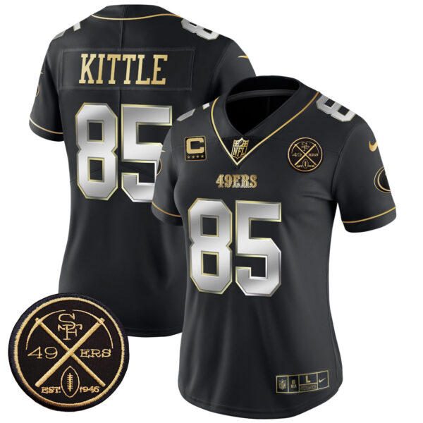 Women's San Francisco 49ers Est.1946 Patch Vapor Limited Jersey - All Stitched - Image 34