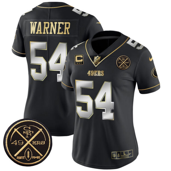Women's San Francisco 49ers Est.1946 Patch Vapor Limited Jersey - All Stitched - Image 35