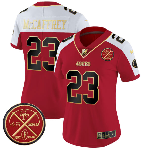 Women's San Francisco 49ers Est.1946 Patch Vapor Limited Jersey - All Stitched - Image 41