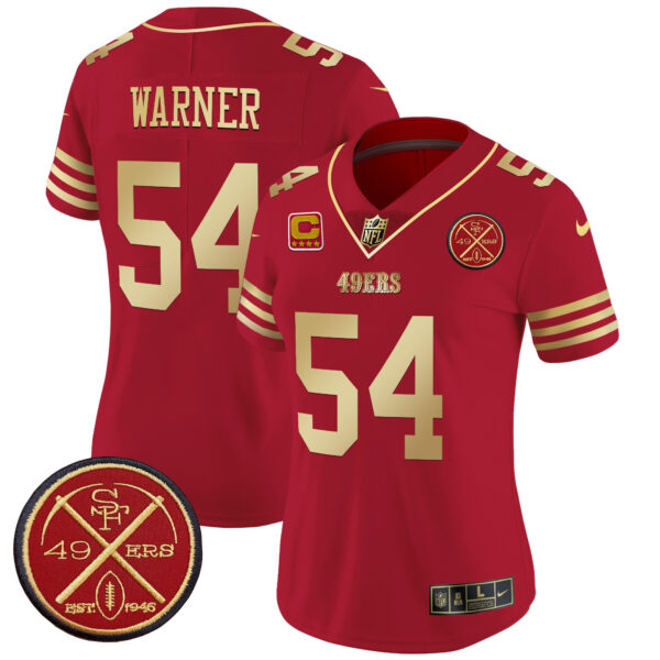 Women's San Francisco 49ers Est.1946 Patch Vapor Limited Jersey - All Stitched - Image 55