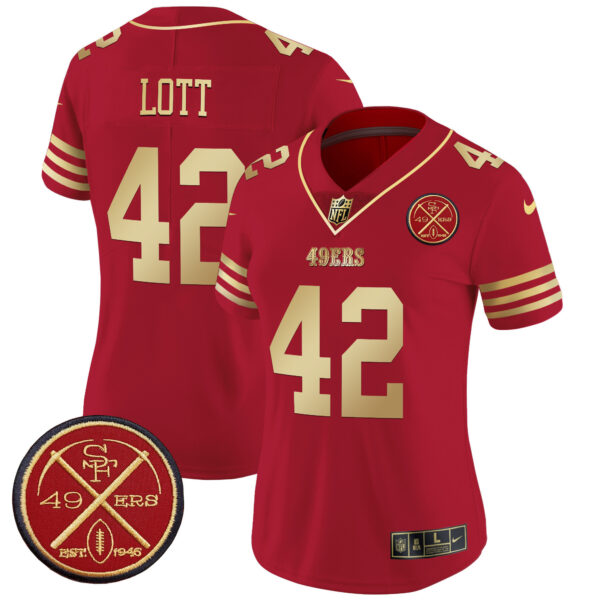 Women's San Francisco 49ers Est.1946 Patch Vapor Limited Jersey - All Stitched - Image 59