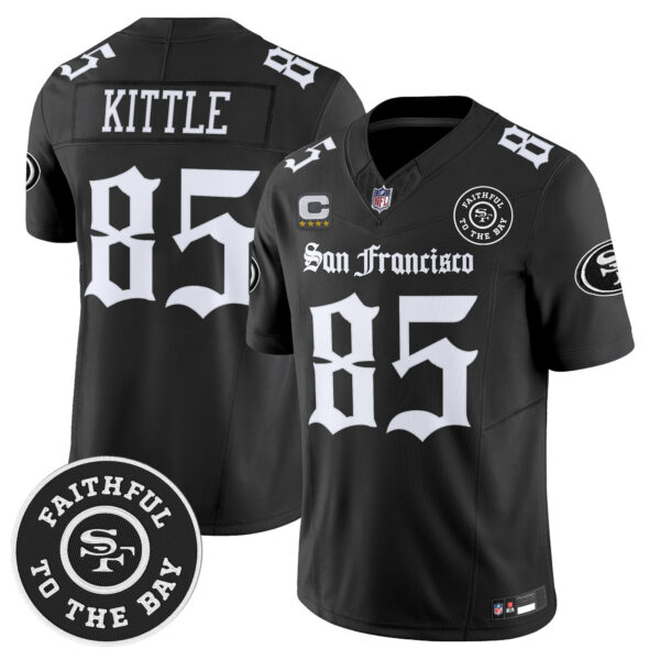 Men's San Francisco 49ers 'Gothic Edition' Vapor Limited Jersey - All Stitched - Image 3