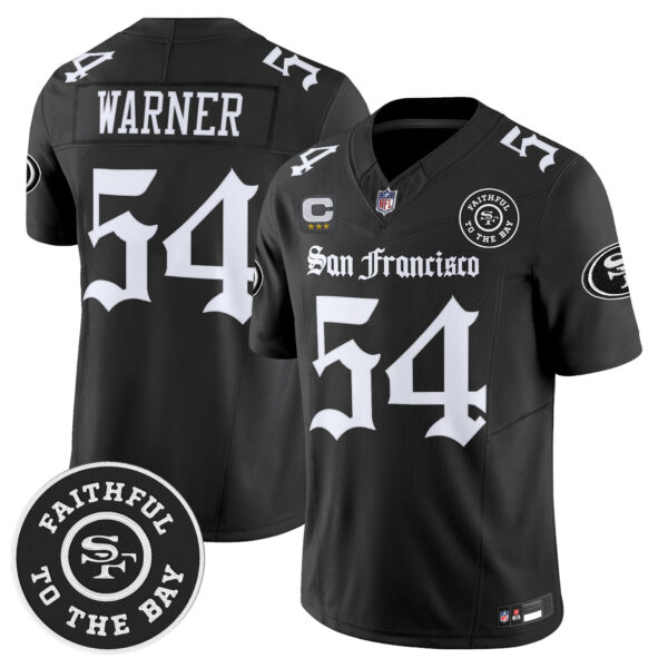 Men's San Francisco 49ers 'Gothic Edition' Vapor Limited Jersey - All Stitched - Image 4