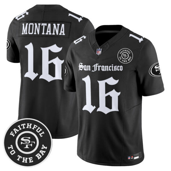Men's San Francisco 49ers 'Gothic Edition' Vapor Limited Jersey - All Stitched - Image 7