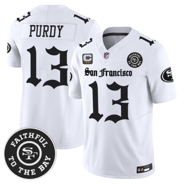 Men's San Francisco 49ers 'Gothic Edition' Vapor Limited Jersey - All Stitched - Image 10