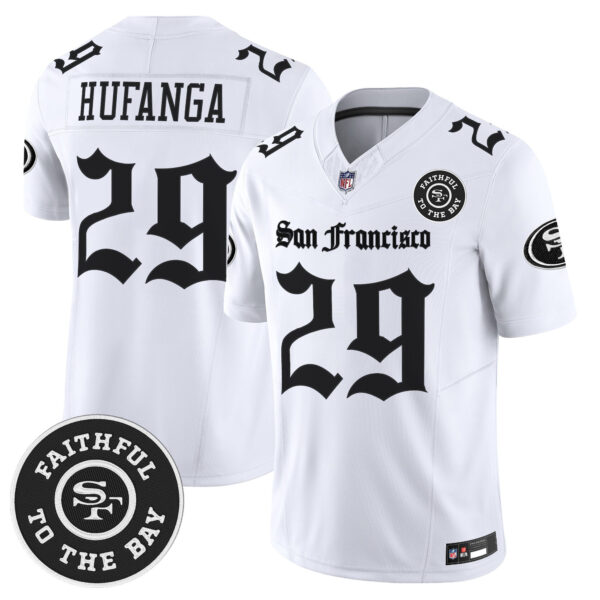 Men's San Francisco 49ers 'Gothic Edition' Vapor Limited Jersey - All Stitched - Image 17