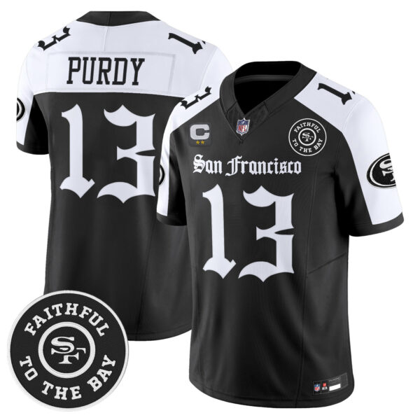 Men's San Francisco 49ers 'Gothic Edition' Vapor Limited Jersey - All Stitched - Image 19