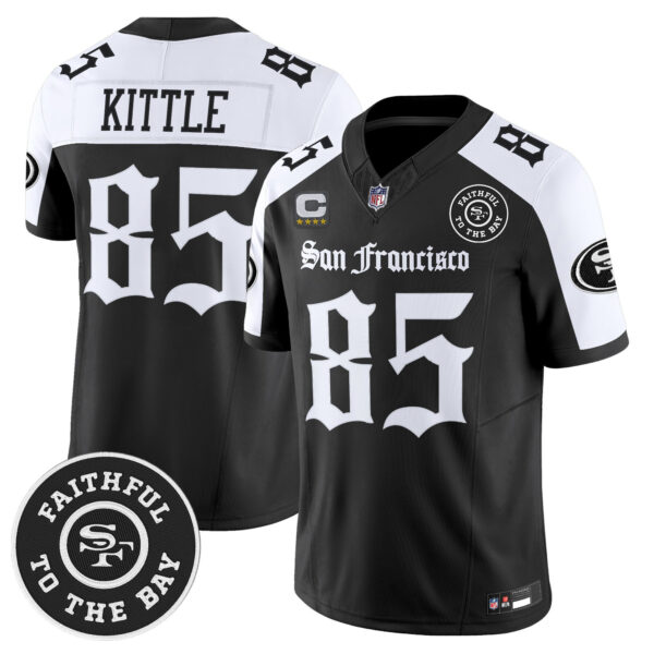 Men's San Francisco 49ers 'Gothic Edition' Vapor Limited Jersey - All Stitched - Image 21