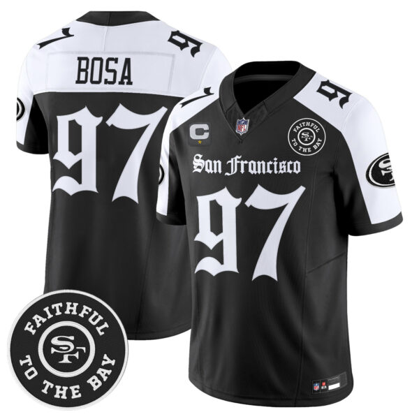 Men's San Francisco 49ers 'Gothic Edition' Vapor Limited Jersey - All Stitched - Image 24
