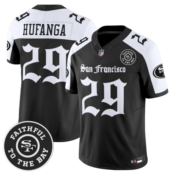 Men's San Francisco 49ers 'Gothic Edition' Vapor Limited Jersey - All Stitched - Image 26