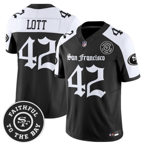Men's San Francisco 49ers 'Gothic Edition' Vapor Limited Jersey - All Stitched - Image 27