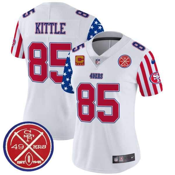 Women's San Francisco 49ers American Style Vapor Limited Jersey - All Stitched - Image 4