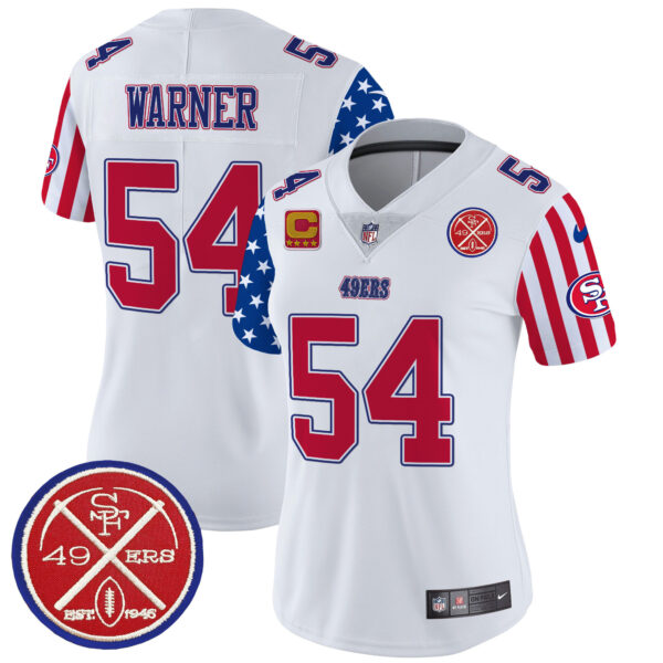 Women's San Francisco 49ers American Style Vapor Limited Jersey - All Stitched - Image 5