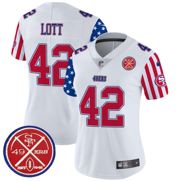 Women's San Francisco 49ers American Style Vapor Limited Jersey - All Stitched - Image 9