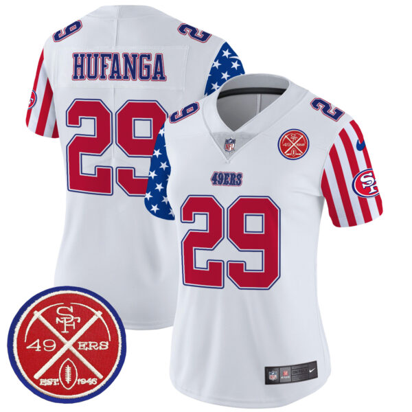 Women's San Francisco 49ers American Style Vapor Limited Jersey - All Stitched - Image 10