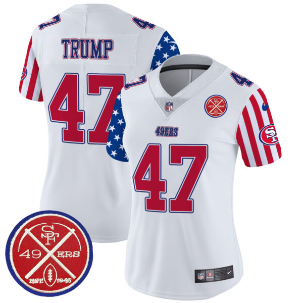 Women's San Francisco 49ers American Style Vapor Limited Jersey - All Stitched - Image 11