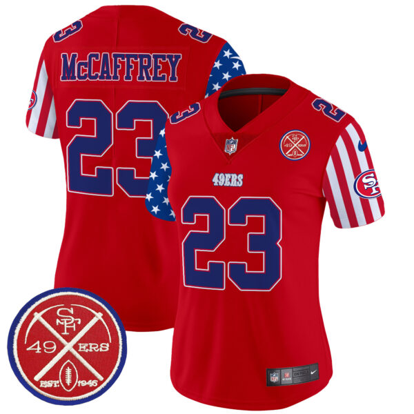 Women's San Francisco 49ers American Style Vapor Limited Jersey - All Stitched - Image 12