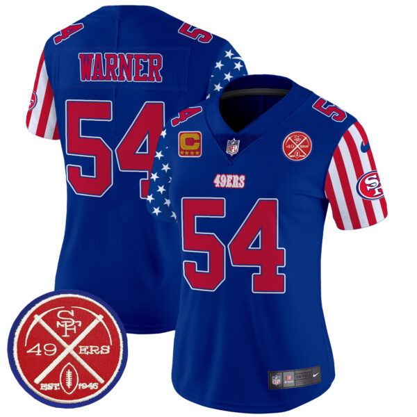 Women's San Francisco 49ers American Style Vapor Limited Jersey - All Stitched - Image 27