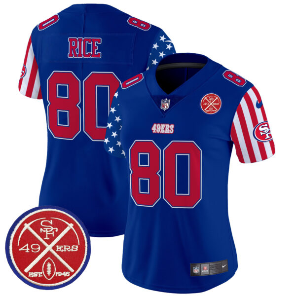 Women's San Francisco 49ers American Style Vapor Limited Jersey - All Stitched - Image 28