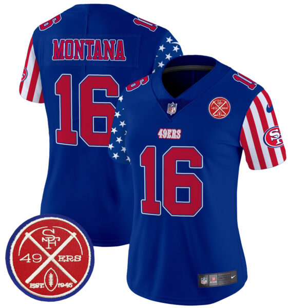 Women's San Francisco 49ers American Style Vapor Limited Jersey - All Stitched - Image 30