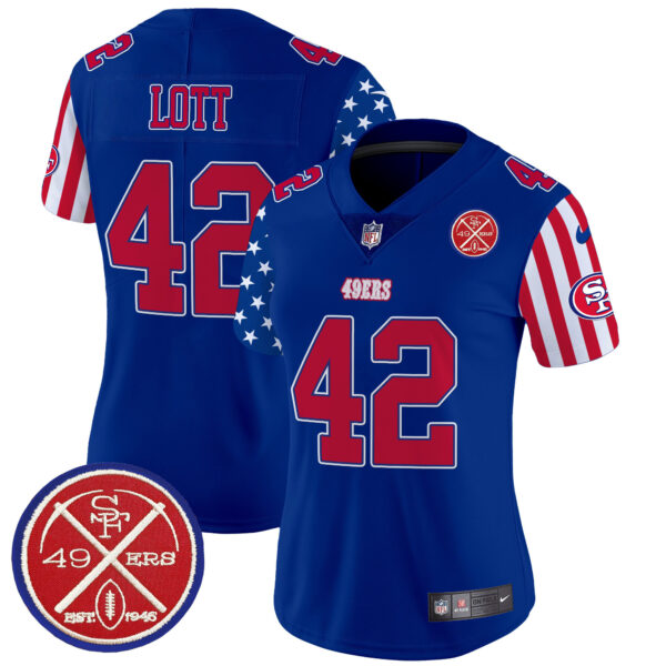 Women's San Francisco 49ers American Style Vapor Limited Jersey - All Stitched - Image 31