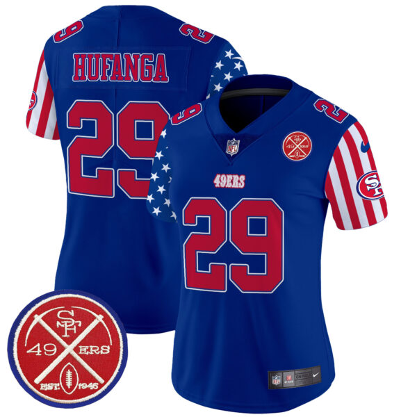 Women's San Francisco 49ers American Style Vapor Limited Jersey - All Stitched - Image 32