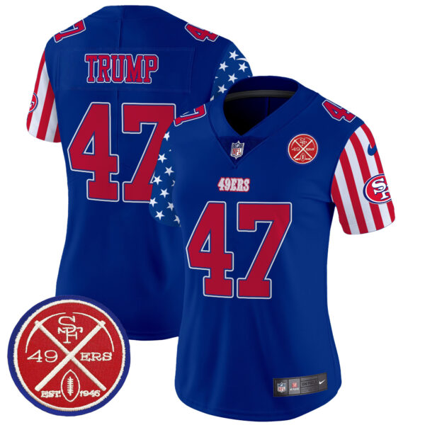 Women's San Francisco 49ers American Style Vapor Limited Jersey - All Stitched - Image 33