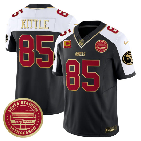 Men's San Francisco 49ers Levi's Stadium 10th Season Patch Vapor Limited Jersey - All Stitched - Image 4