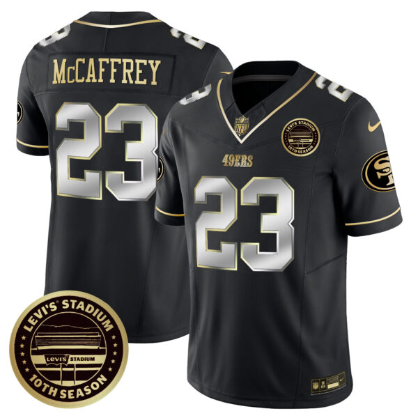 Men's San Francisco 49ers Levi's Stadium 10th Season Patch Vapor Limited Jersey - All Stitched - Image 31