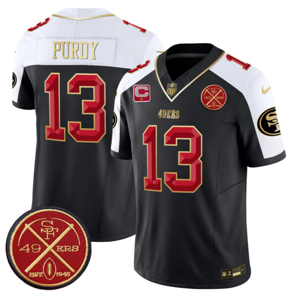 Men's San Francisco 49ers Est.1946 Patch Vapor Limited Jersey V2 - All Stitched - Image 3