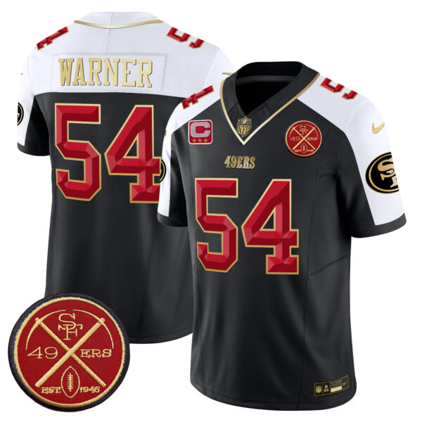 Men's San Francisco 49ers Est.1946 Patch Vapor Limited Jersey V2 - All Stitched - Image 5