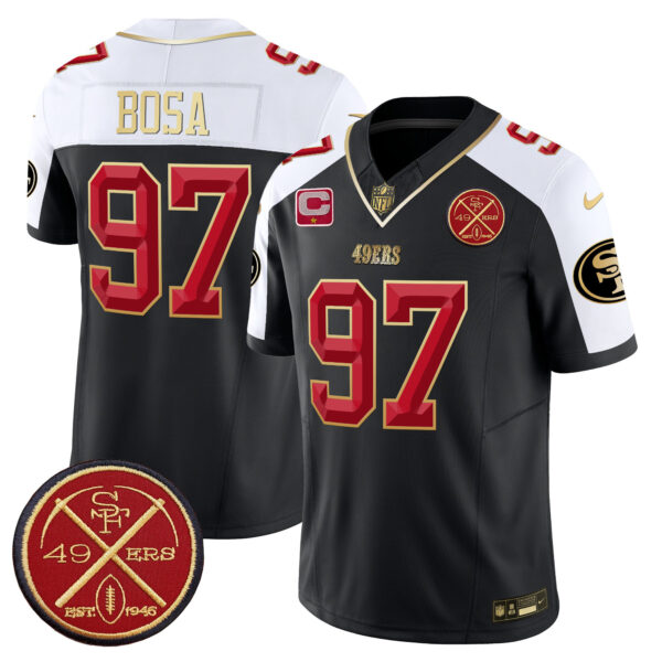 Men's San Francisco 49ers Est.1946 Patch Vapor Limited Jersey V2 - All Stitched - Image 7