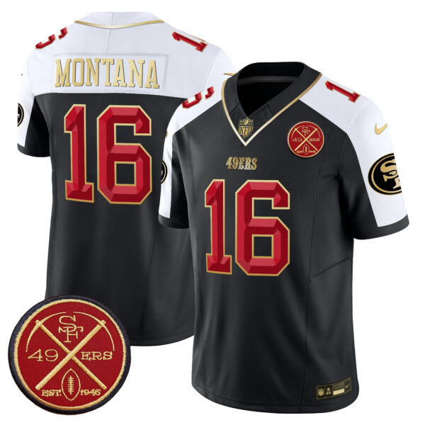 Men's San Francisco 49ers Est.1946 Patch Vapor Limited Jersey V2 - All Stitched - Image 8