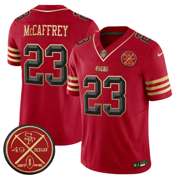 Men's San Francisco 49ers Est.1946 Patch Vapor Limited Jersey V2 - All Stitched - Image 11