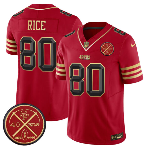 Men's San Francisco 49ers Est.1946 Patch Vapor Limited Jersey V2 - All Stitched - Image 16