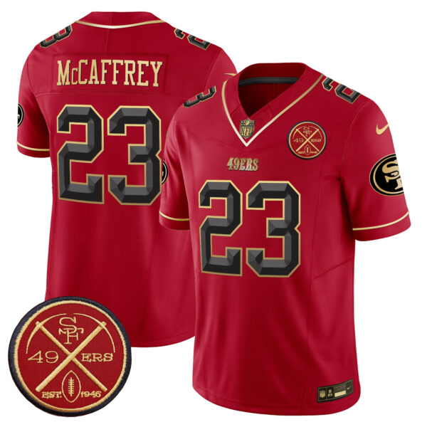 Men's San Francisco 49ers Est.1946 Patch Vapor Limited Jersey V2 - All Stitched - Image 21