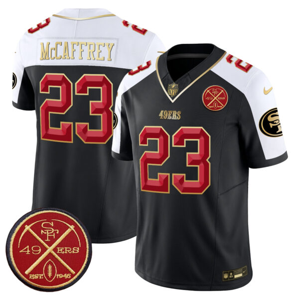 Men's San Francisco 49ers Est.1946 Patch Vapor Limited Jersey V2 - All Stitched