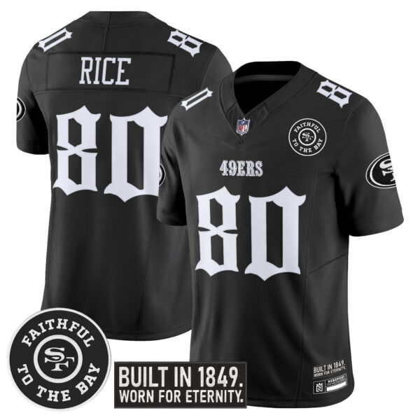 Men's San Francisco 49ers 'Fog City Gothic Edition' Vapor Limited Jersey - All Stitched - Image 6